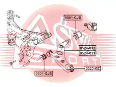 Рычаг подвески ASVA 0524032