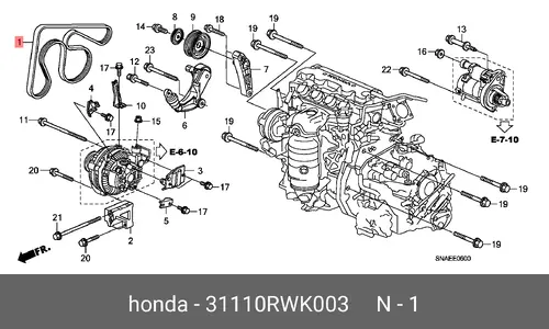 HONDA 31110RWK003
