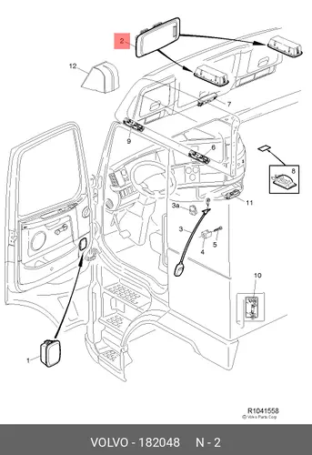 Автолампа VOLVO 182048