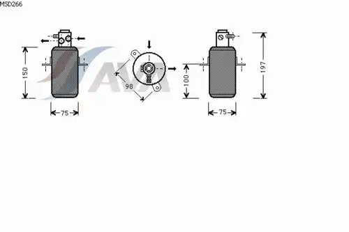 Осушитель кондиционера AVA MSD266
