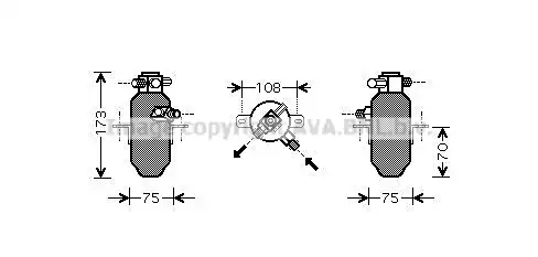 осушитель конд. MSD374 AVA