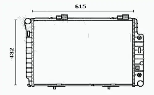 Радиатор системы охлаждения двигателя EQUAL QUALITY RM0796