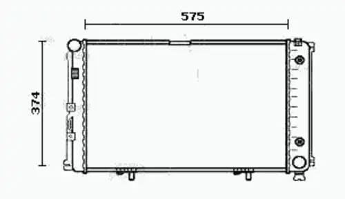 Радиатор системы охлаждения двигателя EQUAL QUALITY RM0758