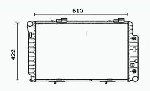 Радиатор системы охлаждения двигателя EQUAL QUALITY RM0784
