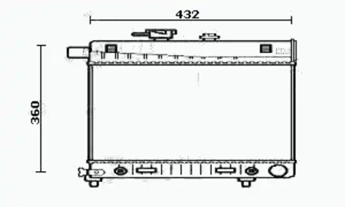 Радиатор системы охлаждения двигателя EQUAL QUALITY RM0154