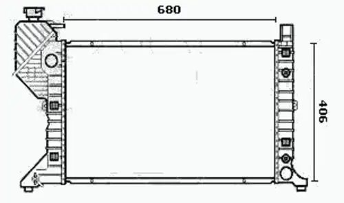 Радиатор системы охлаждения двигателя EQUAL QUALITY RM0795