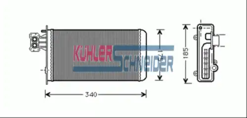 Радиатор печки KUHLER SCHNEIDER 4191001