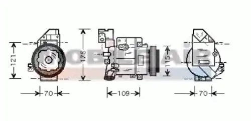компрессор кондиционера MB 6030K075 SCHLIECKMANN