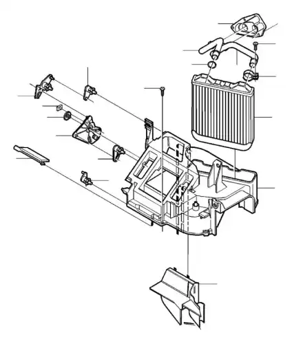 Радиатор печки VOLVO 30824478