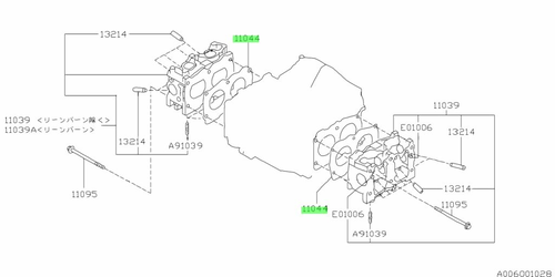 Прокладка ГБЦ SUBARU 11044AA364