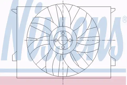 Fan assembly 85077 NISSENS