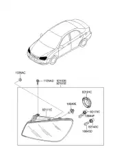 Фара KIA 921011L010