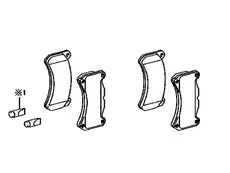 Тормозные колодки дисковые TOYOTA / LEXUS 044650W120
