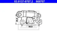 Рычаг регулировки тормоза ATE 03.0137-9707.2