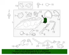 корректор фары 1J0941295A VAG