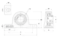 Подшипник USP20620 SNR
