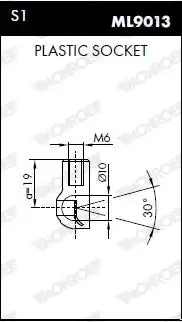 Амортизатор (упор) багажника MONROE ML6372