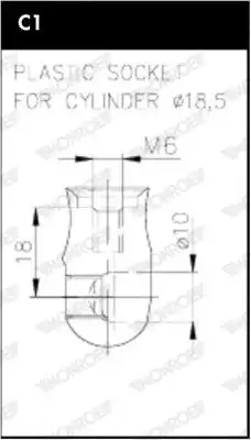Gas Spring \RENAULT ML6379 MONROE