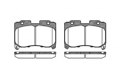 Тормозные колодки дисковые REMSA 474 04