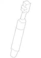 амортизатор задней двери VW 1C0827550A VAG