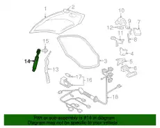 амортизатор задней двери VW 1C0827550A VAG