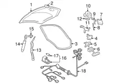 амортизатор задней двери VW 1C0827550A VAG