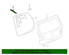 Амортизатор (упор) багажника VAG 7L6827550M