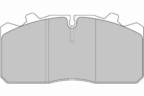 колодки дисковые MAN G6812 ABEX