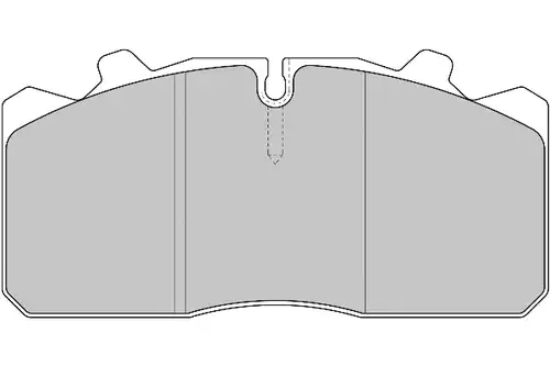 колодки дисковые MAN DCV1279 DURON