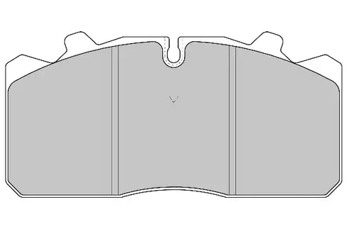 колодки дисковые MAN DCV1354 DURON