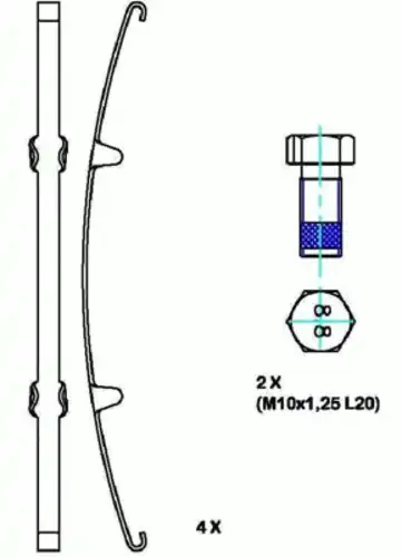 Тормозные колодки дисковые ABEX G6955