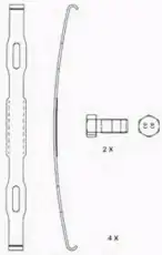 колодки дисковые пер. RVI DCV1855BFE DURON