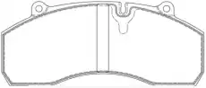 колодки дисковые SAF DCV1901B DURON