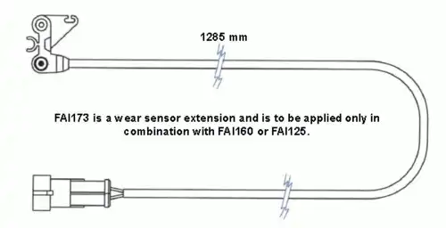 Датчик тормозных колодок ABEX FAI173