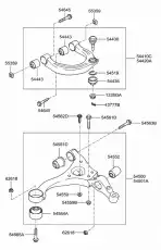 Рычаг подвески HYUNDAI / KIA 544103K000