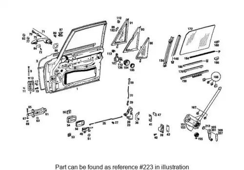 Уплотнитель двери MB 115 720 08 78