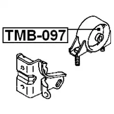 Подушка крепления двигателя FEBEST TMB-097