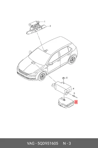 Деталь 5QD951605 VAG