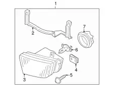 Фара противотуманная INFINITI 261501W325