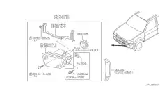 Фара противотуманная INFINITI 261551W325