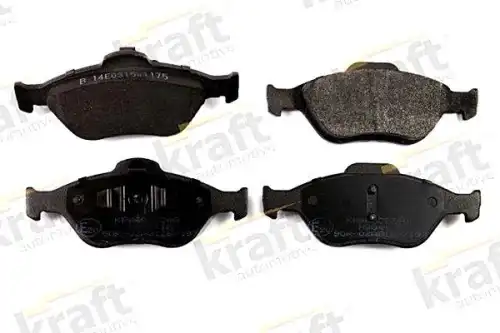 Тормозные колодки дисковые KRAFT 6002340