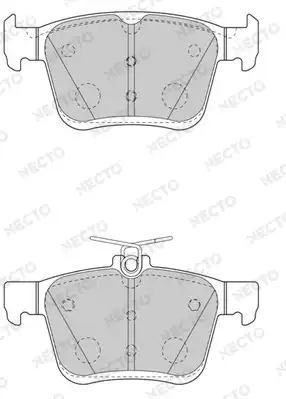Тормозные колодки дисковые NECTO FD7566A