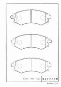 Тормозные колодки дисковые NPS K360A22