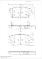 Тормозные колодки дисковые NPS H360I31
