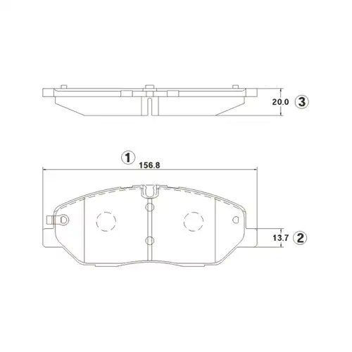 Тормозные колодки дисковые CTR CKKH-70