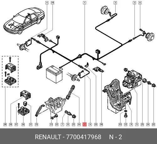 Датчик ABS RENAULT 77 00 417 968