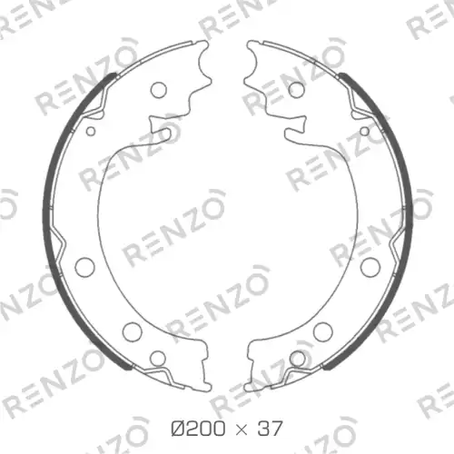 Колодки барабанные RZ113 RENZO