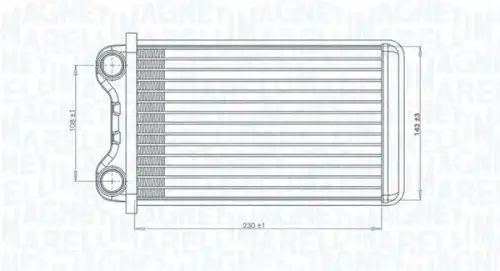Радиатор печки MAGNETI MARELLI 350218472000