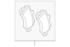 Тормозные колодки дисковые PORSCHE 9Y0698151AT