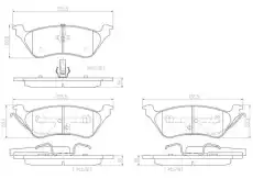 Тормозные колодки дисковые BREMBO P11014N